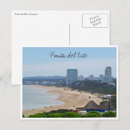 Strandstadt Postkarte (Vorne/Hinten)