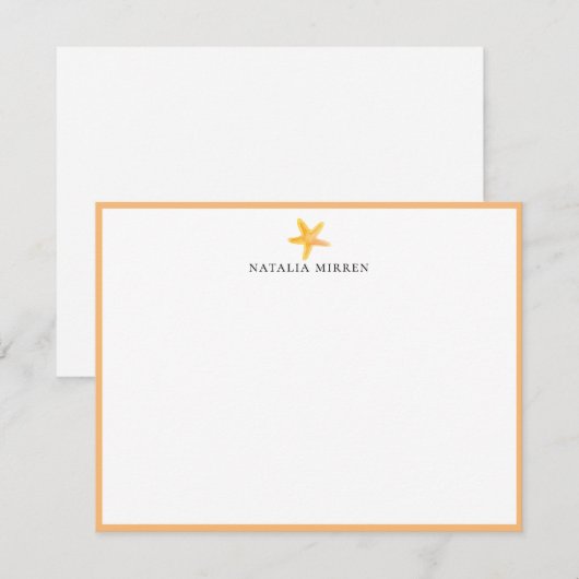 Strandstar Mitteilungskarte (Vorne/Hinten)