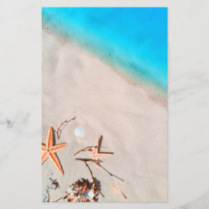 StrandStarfishSeashell Sandys tropischer Briefpapier