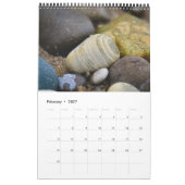 Strandsteine des Michigan-Sees Kalender (Feb 2027)