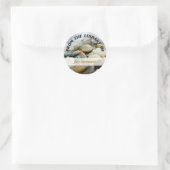 Strandsteine I Runder Aufkleber (Tasche)