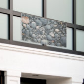 Strandsteine Muscheln Kies Felsen Malerei Banner (Äußeres Gebäude)