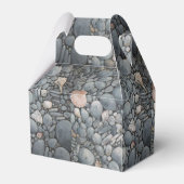 Strandsteine Muscheln Kies Felsen Malerei Geschenkschachtel (Rückseite)