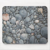 Strandsteine Muscheln Kies Felsen Malerei Mousepad (Vorne)