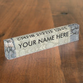 Strandsteine Muscheln Kies Felsen Malerei Namensplakette (Seite)