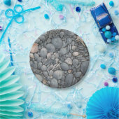 Strandsteine Muscheln Kies Felsen Malerei Pappteller (Party)