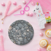 Strandsteine Muscheln Kies Felsen Malerei Pappteller (Party)