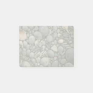 Strandsteine Muscheln Kies Felsen Malerei Post-it Klebezettel