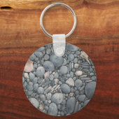 Strandsteine Muscheln Kies Felsen Malerei Schlüsselanhänger (Vorderseite)