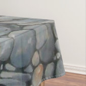 Strandsteine Muscheln Kies Felsen Malerei Tischdecke (Beispiel)