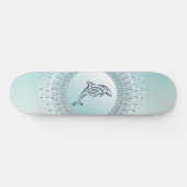Strandstil-Delfin-Mandala Skateboard (Horizontal)