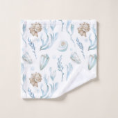 Strandstil Küstenlinie Badhandtuch Set (Waschlappen)