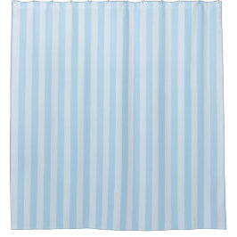 Strandstil-leichte blaue gestreifte Duschvorhang