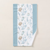 Strandstil Maritime Küstenmonogramm Badhandtuch Set (Handtuch)
