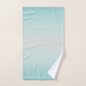 Strandstil Modernes Minimalistisches Türkisblau Badhandtuch Set (Handtuch)