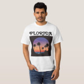 STRANDSTRAND FLORIDA PALM BÄUME T - Shirt (Vorne ganz)