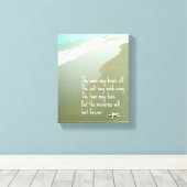 STRANDSTRANDERINNERUNGEN WERDEN FÜR JEDEN AUFENTHA LEINWANDDRUCK (Insitu (Holzboden))