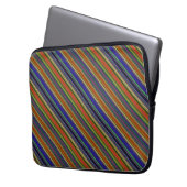 Strandstreifen Laptopschutzhülle (Vorderseite Links)