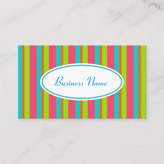 Strandstreifen-Visitenkarte Visitenkarte (Vorderseite)