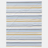 Strandstreifen werfen ungestörter Küstenkomfort Fleecedecke (Vorderseite)