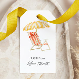 Strandstuhl für jeden Anlass - Ein personalisierte Geschenkanhänger