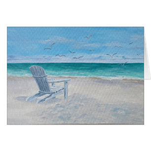 Strandstuhl-Malerei, Fühl-dich-besser-Karte