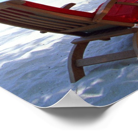 Strandstuhl Poster (Ecke)