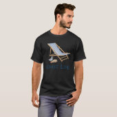Strandstuhl Sand Küste Leben T-Shirt (Vorne ganz)
