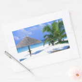 Strandstuhl - Sommer Bliss Rechteckiger Aufkleber (Umschlag)