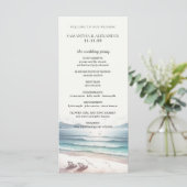 Strandstuhl-Zeremonieprogramm (Stehend Vorderseite)
