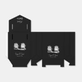 Strandstühle Adirondack Schwarz-Weiß Hochzeit Geschenkschachtel (Ungefaltet)