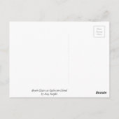 Strandstühle auf der Galveston Island Postcard Postkarte (Rückseite)