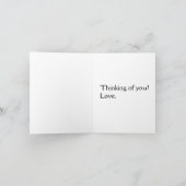 Strandstühle denken an Ihre Karte (Innenseite)