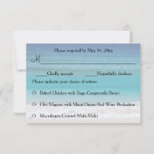 Strandstühle Hochzeit RSVP Karte (Rückseite)