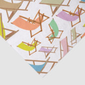 STRANDSTÜHLE IN VIELEN FARBEN  SEIDENPAPIER (Detail)