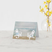 Strandstühle Karte (Gelbe Blume)