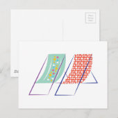 Strandstühle Postkarte (Vorne/Hinten)