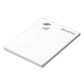 Strandstühle und Sonnenschirme Notizblock (Rotiert)