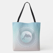 Strandstyle-Delfin-Mandala Tasche (Rückseite)