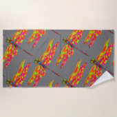 Strandstyle von Funky Dragonfly Strandtuch (Vorderseite)