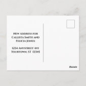 Strandszene Adresswechsel Postkarte (Rückseite)