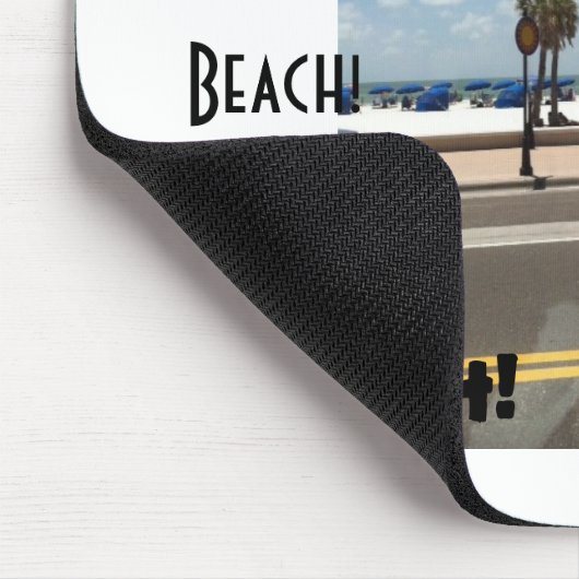 Strandszene auf Maus Mousepad (Ecke)