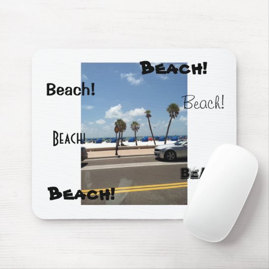 Strandszene auf Maus Mousepad (Mit Mouse)