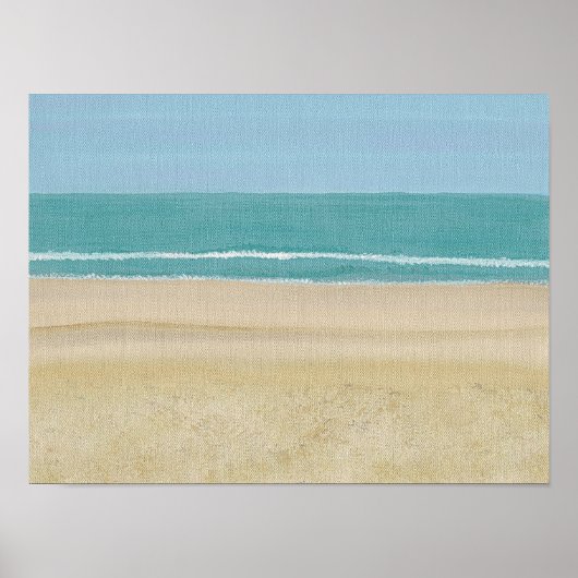Strandszene auf Postern Poster (Vorne)