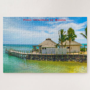 Strandszene aus Amerikanisch-Samoa. Puzzle