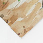 Strandszene Fleecedecke (Ecke)