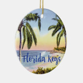 Strandszene Florida Keys Keramik Ornament (Rechts)
