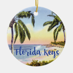 Strandszene Florida Keys Keramik Ornament