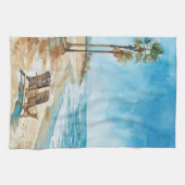 Strandszene Geschirrtuch (Horizontal)