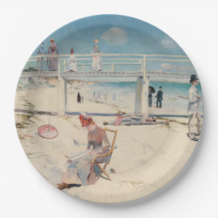 Strandszene (Holiday at Mentone) (Australische Kun Pappteller